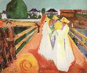 Edvard Munch Gentlewoman on the Bridge china oil painting reproduction